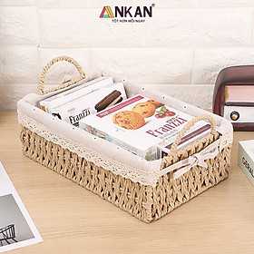 Mua Giỏ Cói Vintage Có Quai – Đựng Đồ  Đi Picnic  Decor Nhà Cửa