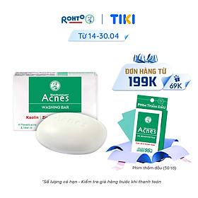 Xà phòng trị mụn lưng và rửa mặt Acnes Washing Bar 75g