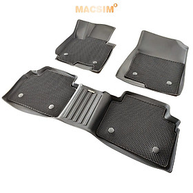 Thảm 2 lớp sd3 dạng lưới lục giác Kia Sportage 2022+ (đen) - bề mặt cao su siêu sạch - Macsim