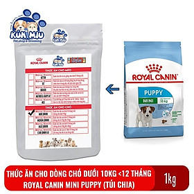 Thức ăn cho chó dưới 10kg và dưới 12 tháng Royal Canin Mini puppy (1kg)