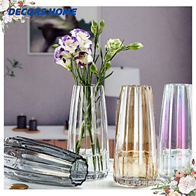 Mua Lọ hoa thủy tinh cao cấp Symphony  Sóng  màu độc đáo trang trí nhà cửa văn phòng cao 22cm EXTRA