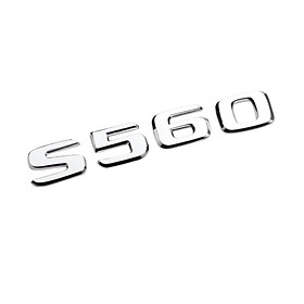 Decal tem chữ S560 dán đuôi xe ô tô Mercedes Maybach