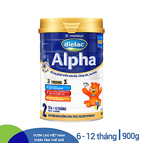 Sữa Bột Vinamilk Dielac Alpha 2 - Hộp Thiếc 900g