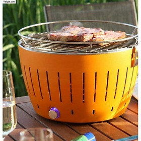 Mua Bếp nướng than hoa ko khói để bàn Lotus Grill đường kính 35 5cm phù hợp cho gia đình