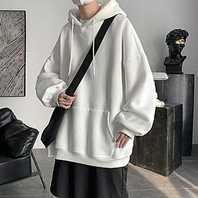 Áo Hoodie Nam Nữ Unisex , Áo nỉ Sweater có Mũ 2 lớp cao cấp chui đầu  Form Rộng Chất Liệu Nỉ Bông Trơn Nhiều Màu