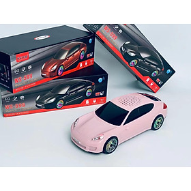 Loa Bluetooth không dây hình ô tô EONKO Panamera WS-599 với TF USB FM AUX Rảnh tay Đèn LED Autodyne có thể sạc lại Màu sắc: hồng WS-599