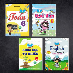 Sách - Combo 4 quyển notebook - văn,toán, anh, khoa học tự nhiên lớp 6 (HA)