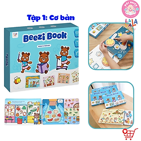 Học liệu bóc dán Busy Book cho bé Lalala Baby nhiều chủ đề đa dạng, song ngữ Anh Việt