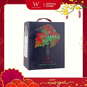 Rượu Vang đỏ La Collina IGT 13.5% hộp 3L