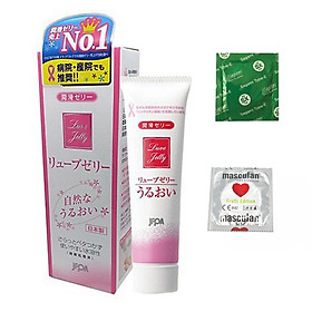 Gel Bôi Trơn Nhật Bản Gốc Nước Không Mùi Hương Jex Luve Jelly (55g) - Tặng BCS Masculan Fruitti (1c) Và BCS Sagami White (1c) - Che Tên Sản Phẩm