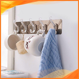 Mua Thanh treo đồ  móc quần áo dán tường 5 móc  không cần khoan tường
