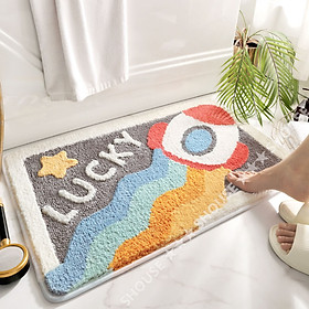 Mua Thảm Lau Chân Chùi Chân Lông Cừu 5D Shouse phòng ngủ nhà tắm chống trượt cao cấp khách sạn siêu thấm hút nước đế cao su