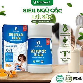 Siêu Ngũ Cốc Lợi Sữa 6IN1 Long Liên (500gr) - Thực Phẩm Dinh Dưỡng Cho Mẹ Mới Sinh - Giúp Sữa Nhanh Về - 100% Hữu Cơ - Kiểm Nghiệm ATVSTP Và Công Bố Chất Lượng