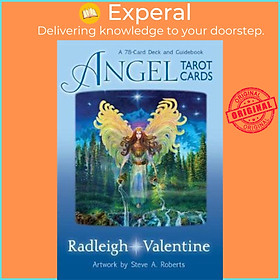Sách - Angel Tarot Cards : A 78-Card Deck and Guidebook by Radleigh Valentine (US edition, paperback)