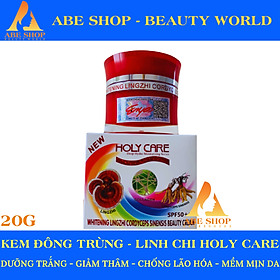 KEM HOLY CARE ĐÔNG TRÙNG - LINH CHI 9 TÁC DỤNG 20G - MỜ THÂM NÁM - NGỪA LÃO HOÁ