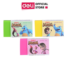 Tẩy 2B Deli, 40×22×12Mm, Trắng - 45 Viên/Hộp E3041