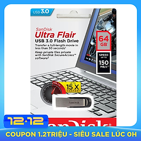 USB 3.0 SanDisk Ultra Flair CZ73 64GB 150MB/s chính hãng
