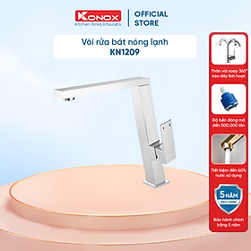 Mua Vòi rửa bát Konox  Model KN1209   Inox 304AISI tiêu chuẩn châu Âu  mạ PVD 5 lớp sáng bóng  Hàng chính hãng