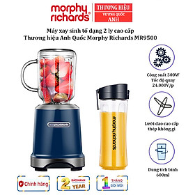 Mua Máy Xay Sinh Tố 2 Ly Morphy Richards (300W) MR9500 - Xanh - Hàng Chính Hãng