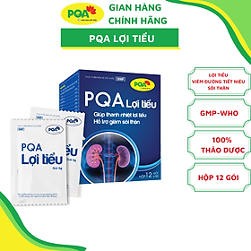 Lợi Tiểu PQA Giúp Thanh Nhiệt Lợi Tiểu, Hỗ Trợ Giảm Sỏi Thận Dùng Cho Người Bí Tiểu, Tiểu Khó Hộp 12 Gói