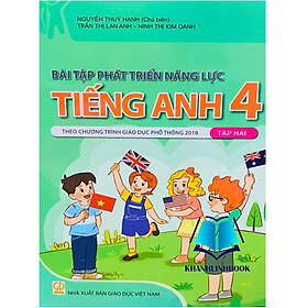 Hình ảnh Sách - Bài tập phát triển năng lực Tiếng Anh lớp 4 tập 2 ( theo chương trình GDPT 2018 )