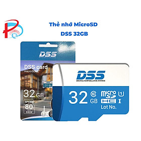 Thẻ Nhớ Mirco SD DSS 64Gb - Thẻ Nhớ DSS 32Gb Class 10 Chuyên Ghi Hình Cho Camera, Máy Ảnh và Điện Thoại - Hàng Chính Hãng
