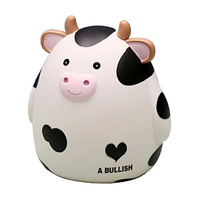 Cute Cow Shaped Piggy Bank Saving Box for Children's Bedroom Desktop Decor