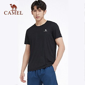 CAMEL Áo Thun Nam Nhanh Khô Áo Thể Thao Vải Viscose Chạy Bộ Thường Ngày Ngắn Tay Thoáng Khí Mùa Hè - L