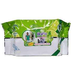 Mua Khăn ướt lau bếp đa năng Anpa 50 miếng (Lưu ý: không sử dụng trực tiếp lên da)