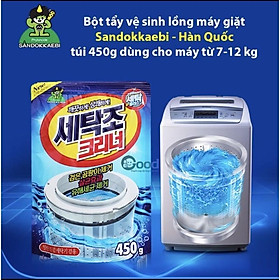 GIÁ HUỶ DIỆT- bột tẩy lồng máy giặt - bột vệ sinh lồng máy giặt Hàn Quốc gói 450gram