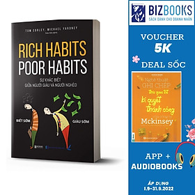 Rich habits, poor habits: Sự khác lạ thân thiện người nhiều và người nghèo_ Sách_ Bizbooks_ Sách cách tân và phát triển bạn dạng thân_ Sách hoặc từng ngày