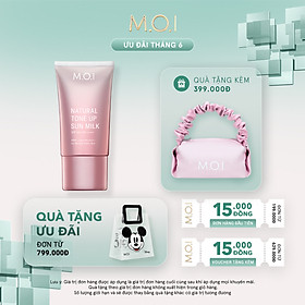 Kem chống nắng Nâng tông M.O.I Natural Tone Up Sun Milk 40ml