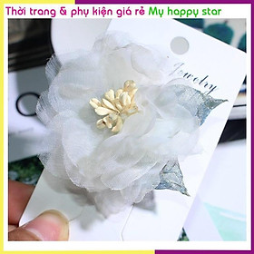 Cài áo thời trang hoa voan thanh lịch GC93