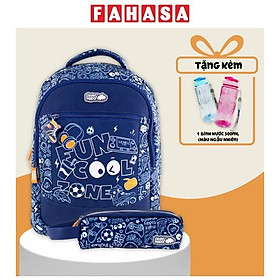 Combo Ba Lô Activego + Bóp Viết Cool & Fun Clever Hippo - Trung Học (Tặng Kèm Bình Nước 500ml)