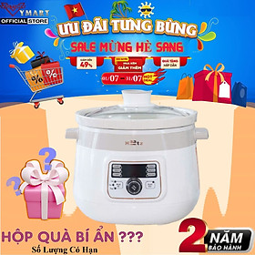 Mua Nồi Nấu Chậm Lòng Gốm HAATZ CIM361 Đa Năng  Dung Tích 3L - 1000W - Hàng Chính Hãng Bảo Hành 2 Năm