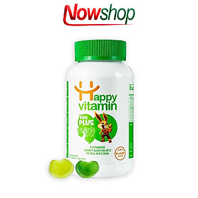 Kẹo dẻo bổ sung vitamin tổng hợp và kẽm cho bé Happy Vitamin Kids Plus mùi