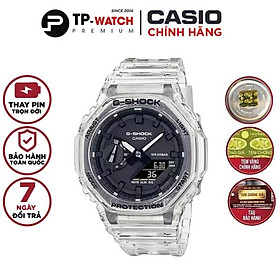 Đồng Hồ Nam Casio G-Shock GA-2100SKE-7ADR Chính Hãng | Casio G-Shock GA-2100SKE-7A Transparent Pack Dây Nhựa