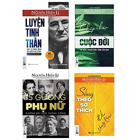 Combo sách Kỹ Năng Hay: Sống Theo Sở Thích Để Sống Lâu + 15 Gương Phụ Nữ - Những Bài Học Thành Công + Chấp Nhận Cuộc Đời + Luyện Tinh Thần: Hãy Là Chính Mình - An nhiên Mà Sống - (Những Cuốn sách Mọi Người Nên Đọc Để Suy Ngẫm Về Nó / Bộ 4 Cuốn / Tặng Kèm Bookmark Greenlife)