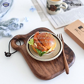 Mua Thớt gỗ óc chó nhập khẩu Mỹ ️(CTH508) khay bánh mì/ bít tết/ pizza/ phụ kiện chụp ảnh