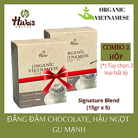 Cà Phê Phin Giấy Organic Vietnamese 2x- Hàng Chính Hãng - Hương vị đậm đà