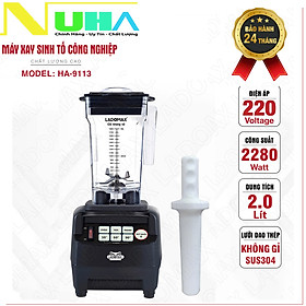 Mua Máy xay sinh tố công nghiệp Ladomax HA9113 phá đá tuyết nhanh  công suất 2280W  có hẹn giờ  moto đồng-Hàng chính hãng