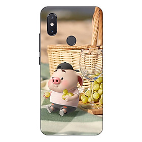 Ốp lưng điện thoại Xiaomi Mi 8 SE hình Heo Con Tham Ăn - Hàng chính hãng