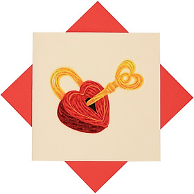 THIỆP HANDMADE – THIỆP VALENTINE TÌNH YÊU GIẤY XOẮN 3D – THIỆP THỦ CÔNG NGHỆ THUẬT TẶNG KÈM KHUNG TRANH GIẤY TRANG TRÍ ĐỂ BÀN HOẶC TREO TƯỜNG – THIỆP TẶNG SINH NHẬT, KỶ NIỆM, TÌNH YÊU...