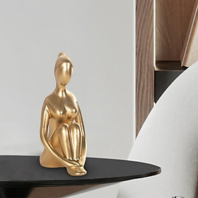 Yoga Pose Statue Figurine,  Resin Abstract  Figure Statue  Shelf