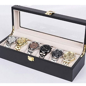 Mua Hộp Đựng Đồng Hồ 6 Chiếc Gỗ Đen