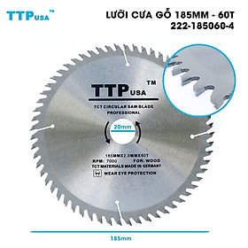 Mua Lưỡi Cưa Gỗ Tròn 185mm - 60 răng TTPusa