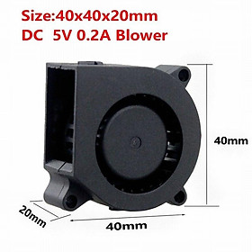 【 Ready stock 】1pcs Gdstime 4020 40mm x 20mm Small Fan Dual Ball Bearing 3D Printer 40mm DC Cooling Blower Fan 5V