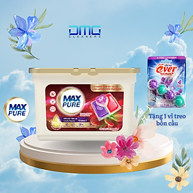 Hộp 30 viên giặt tiện lợi MaxPure 4in1- TẶNG 1 vỉ viên treo bồn cầu