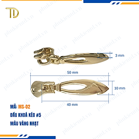 Đầu khóa kéo túi xách, đầu khóa kéo thay thế, đầu khóa kéo balo răng 5, Mạ điện độ bền 5-8 năm