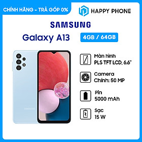 Mua Điện thoại Samsung Galaxy A13 (4GB/64GB) - Hàng chính hãng - Đã kích hoạt bảo hành điện tử